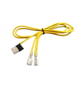 250 type terminal to usb male and 250 male terminal wire